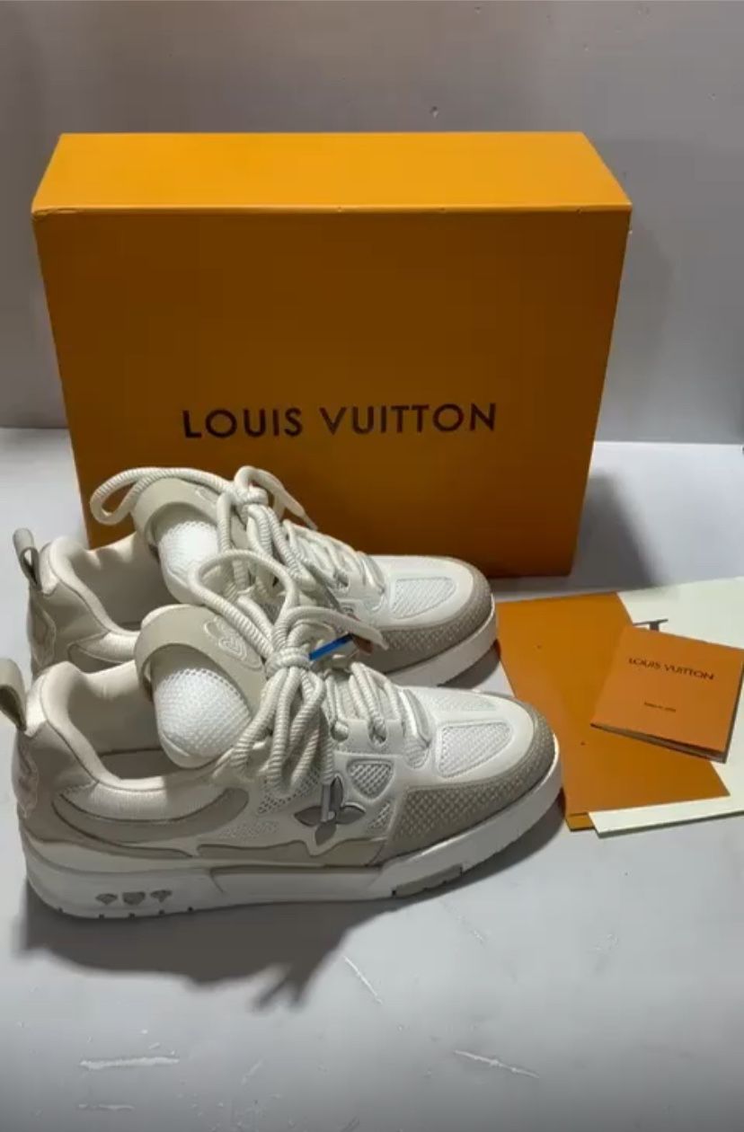 Louis Vuitton LV Skate Sneaker Beige White