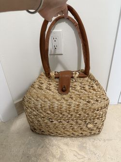 Large Beach Basket Purse