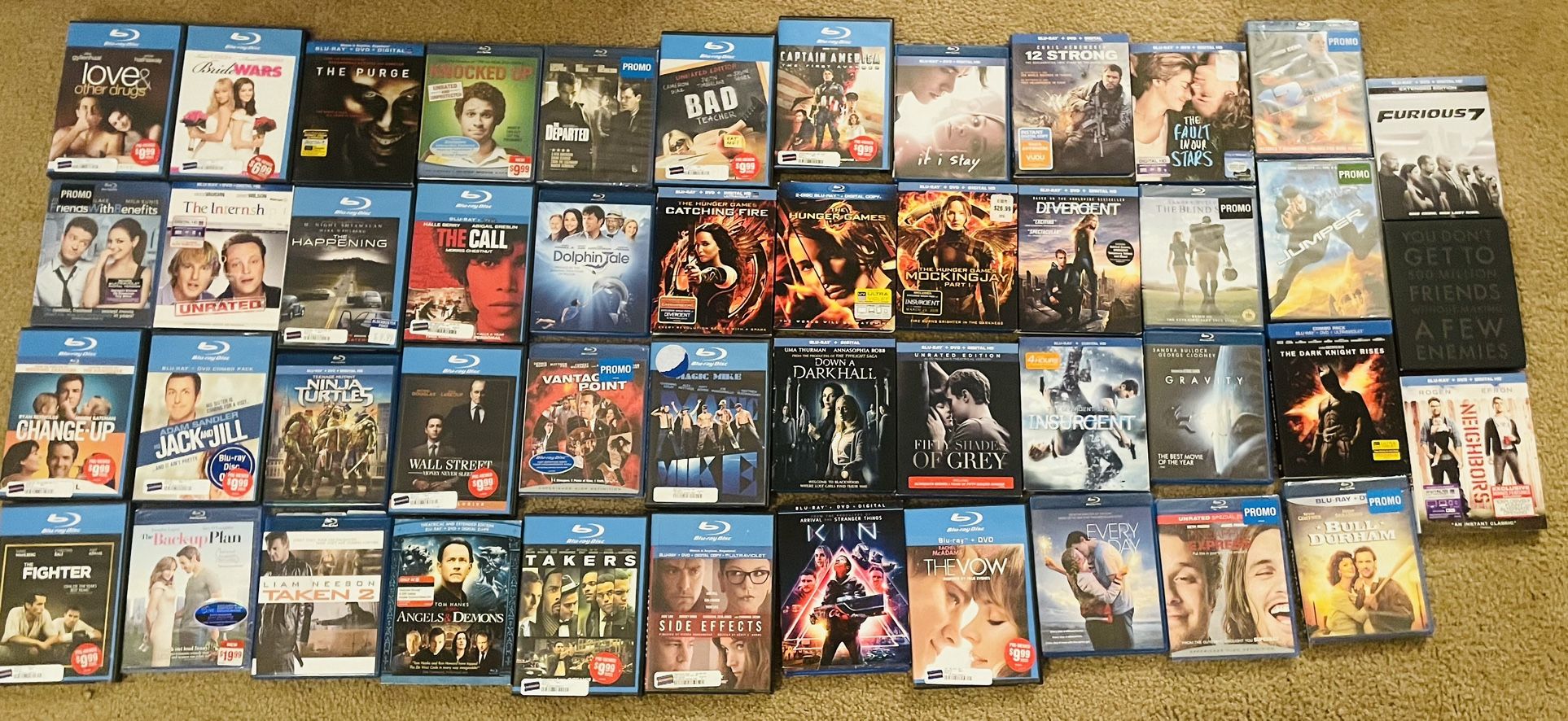 Wholesale Lot Of Blu Rays (47 In total)