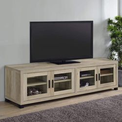 URBAN VIBE ANTIQUE PINE FINISH TV MEDIA CONSOLE CABINET - GABETA