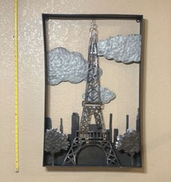 PARIS, FRANCE | EIFFEL TOWER | 3D DECORATIVE METAL WALL ART