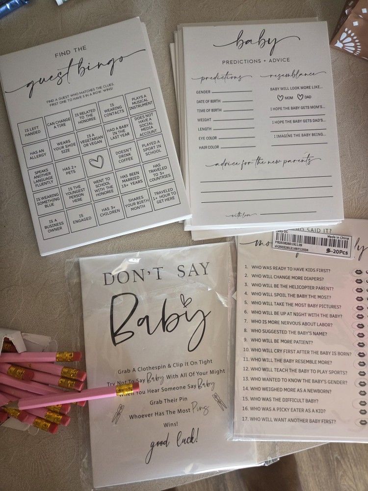 Free Baby Shower Games