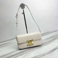 Celine Vintage Macadam Beige Kiss Lock Wallet