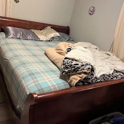 Bed frame and mattress