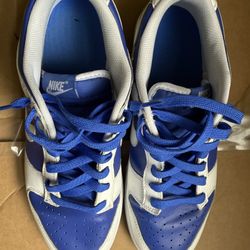 Nike White And Blue Dunks