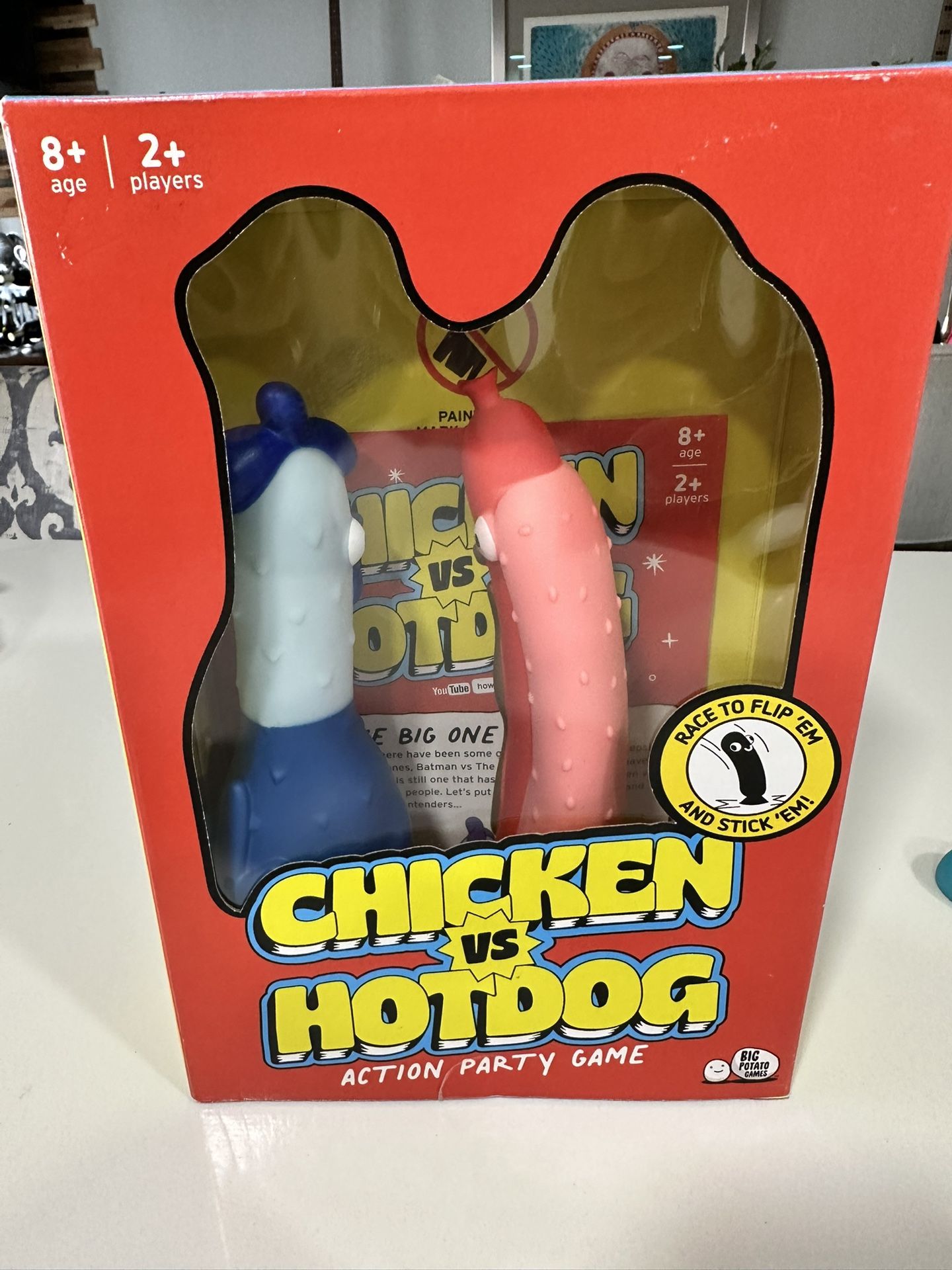 Big Potato Games: Chicken vs Hotdog A Flip it and Stick it Party Game