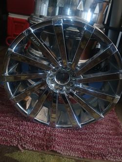 24" Luxxx Chrome Multi-Spoke Alloy Wheel Rims