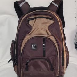 Ful Tennman Backpack 18 inch Laptop / Tablet Area Brown Black