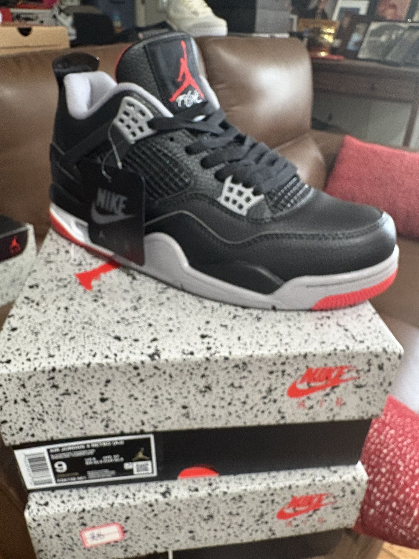 Jordan Retro “ BRED 4s Reimagined “ Men’s 9,10,11