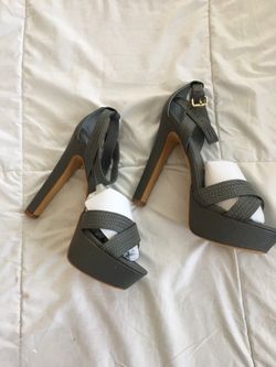 Grey City High Sandals
