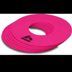 RBX Round Agility Spot Markers for Sport Training and Drills, 7.5-Inch, Set of 6