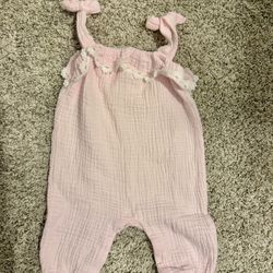Emily & Oliver Baby Girl 0-3M Pink Outfit