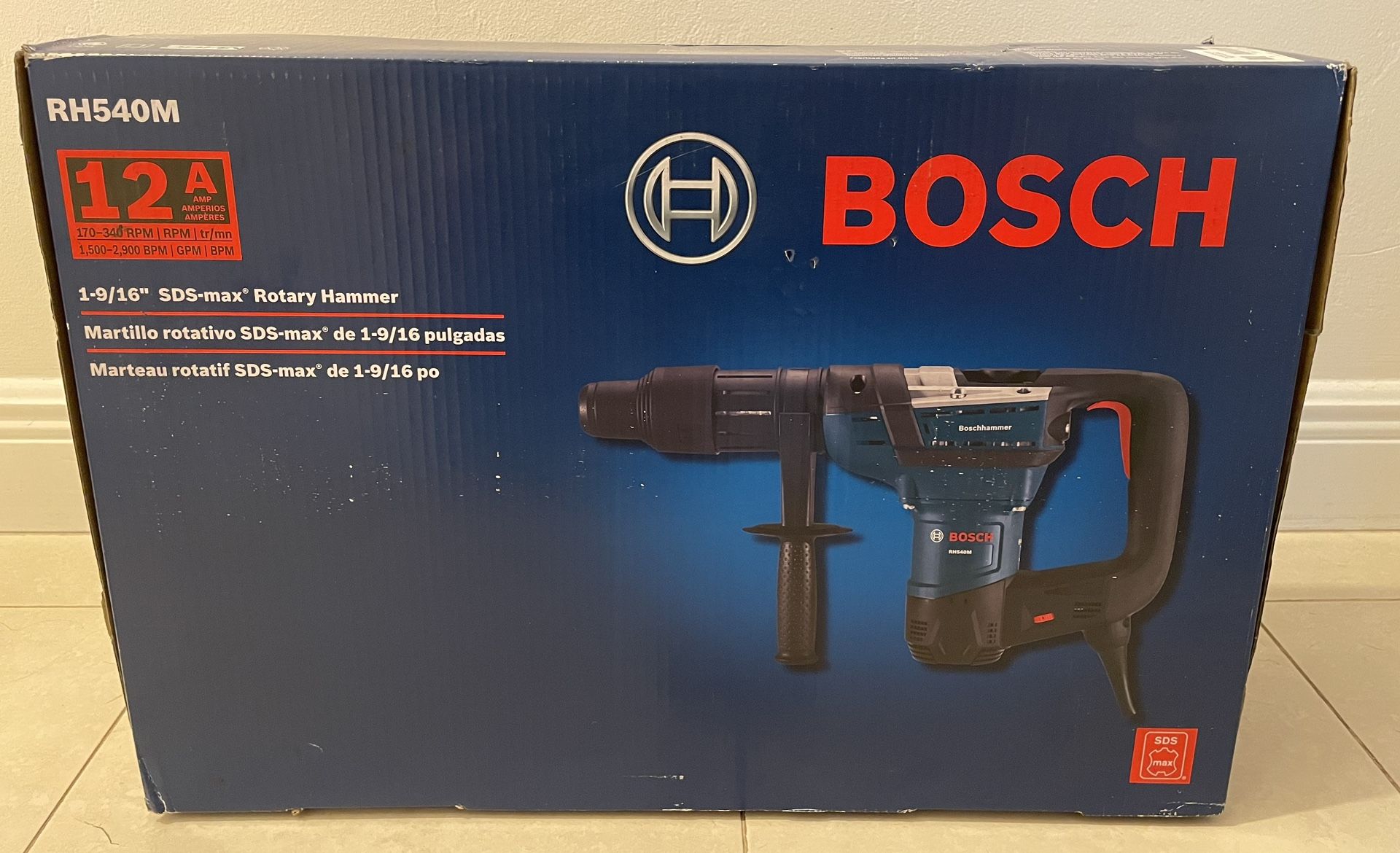 New Bosch 1-9/16 Inch SDS-max Rotary Hammer