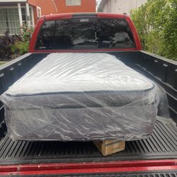 Twin 14” thick luxury pillow top mattress. Tax included. Free local delivery.  Mattress only-$150 Mattress & 4” high box spring-$190 