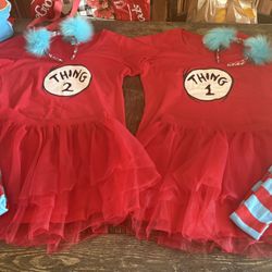 Cat In The Hat Thing One And Two Halloween Costume