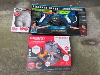 Brand New Toys (Lazer tag, Star Wars drone, and electronic building blocks)