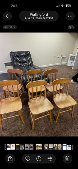 Children’s wooden chairs