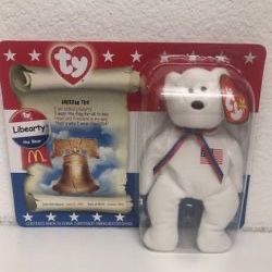TY Beanie Baby Liberty Bear – McDonald’s Teenie Beanie (New)