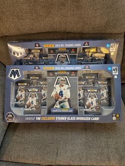 2 boxes 2025 Panini Mosaic NFL Trading Cards Box (x2)