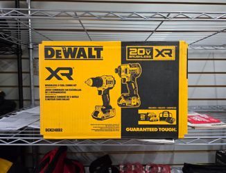 NEW DeWalt 20V XR Brushless Drill & XR 3-Speed Impact Driver Combo Kit