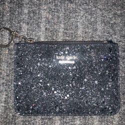 KATE SPADE ID CARD HOLDER WALLET SPARKLING BLACK