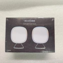 Ecobee SmartSensor Room Temperature Sensors White - Pack of 2 - NEW