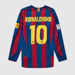 Ronaldinho FC Barcelona 2005/06 Reissue Long Sleeve Jersey HQ1462-471 (M & L)