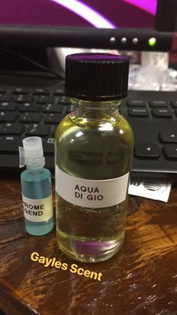 Aqua di gio type body oil fragrance/perfume
