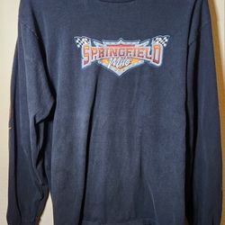 2007 SPRINGFIELD MILE MEN’S  LARGE AMA MOTORCYCLE RACING LONG SLEEVE SHIRT