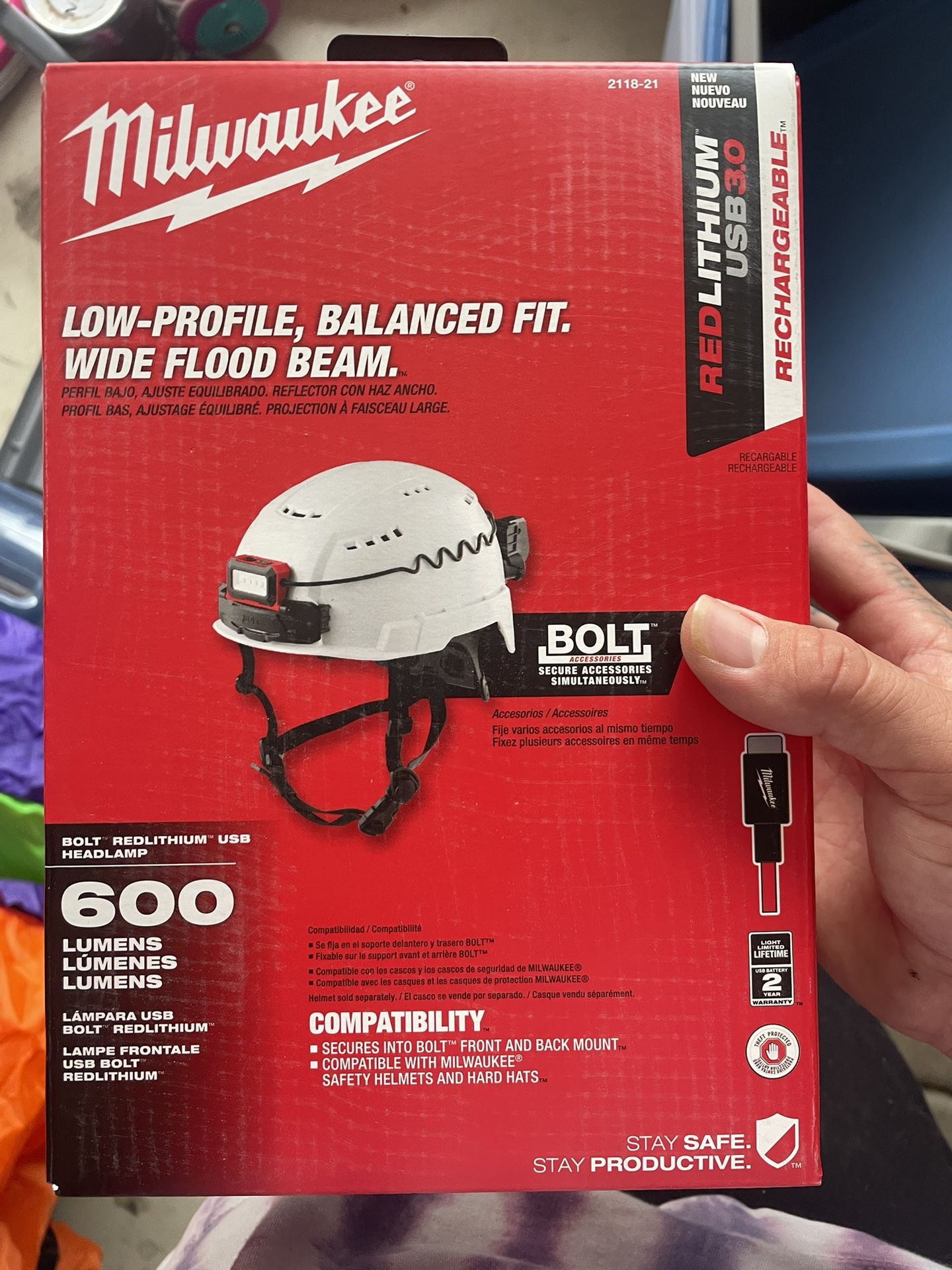 Milwaukee Hard Hat Headlamp 