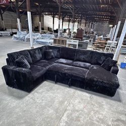 Corduroy Sleeper Sectional – AMAZING DEAL!