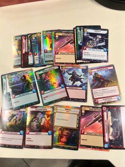Dragon ball cards, loracana, Digimon and Star Wars unlimited cards