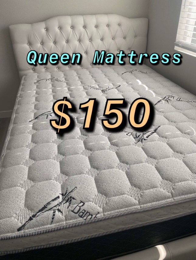 BRAND NEW PILLOW TOP MATTRESSES ✅ COLCHONES NUEVOS PILLOW TOP 💯‼️ QUEEN SIZE $150 ❌ $210 With Box Spring FULL SIZE $140❌ $200 With Box Spring💥