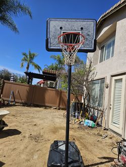 Portable Basketball Hoop/Goal with 7 ft. to 10 ft. H Adjustment for Youth and Adults