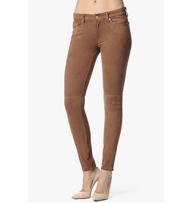 7 for all mankind faux suede pants