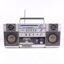 JVC PC-200JW Portable AM/FM Radio Stereo Cassette Boombox