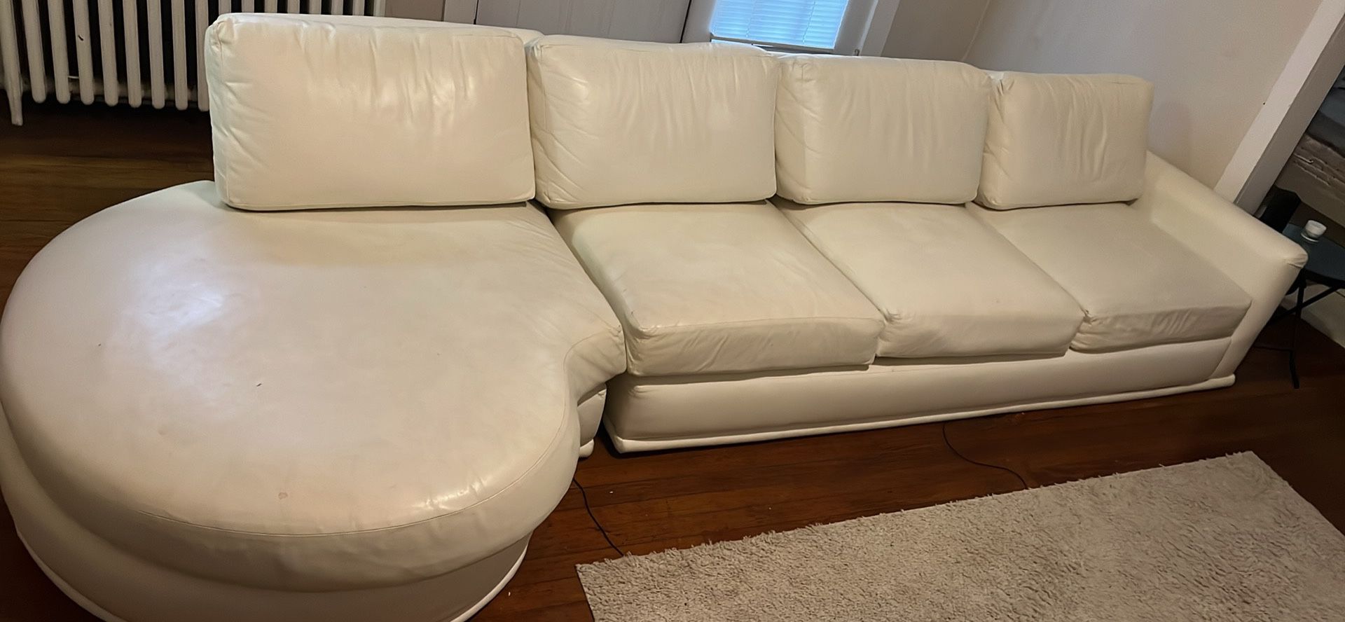 Leather Sofa 11ft Long By 4 Ft Wide 