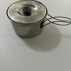 Camping Metal Pot/ Pan/ Backpacking, Hiking/ Outdoor/ Fishing/ Hunting