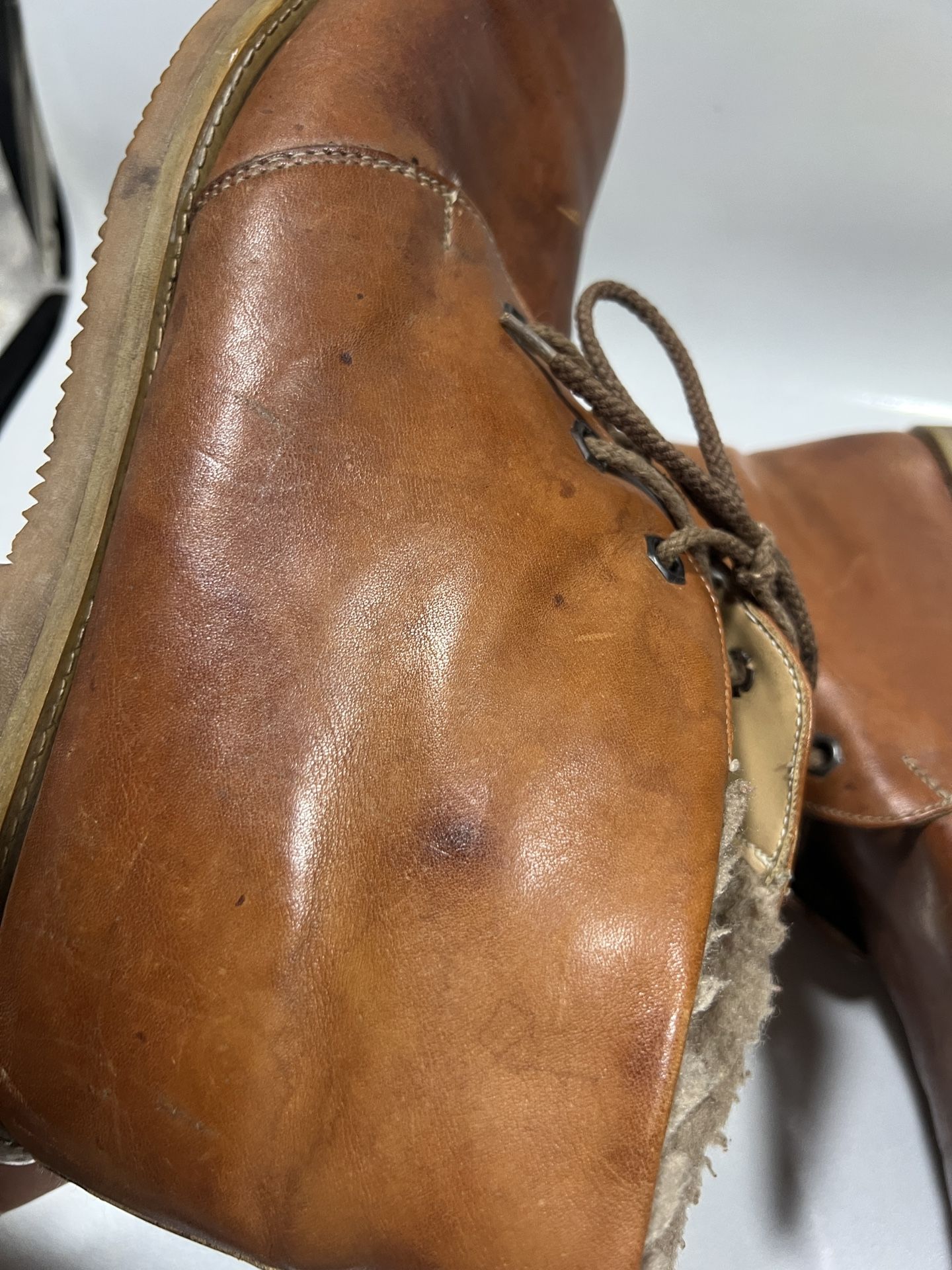 Tomis Chukka Ankle Boots Mens Size 10 Brown Leather Lace Up  display picture 2