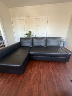 IKEA Sleeping sofa , leatherette.