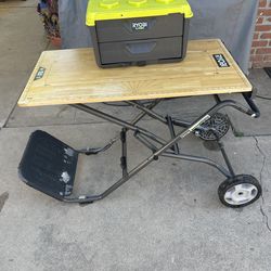 Ryobi rolling work bench and tool organizer