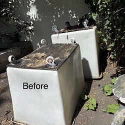 FREE Large Container Available In The Back FREE To Be Repurposed Into Anything Or Cover Something Up.  FREE See 3rd Picture Made Last Yr