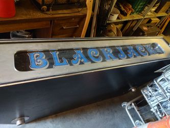 Vintage Blackjack Poker Table Base Or Top Or Sign