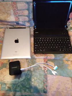 Apple ipad 1st generation for sale for 150 dollars in excellent condition with 64gb of storage and with a charger ,case with a bluetooth keyboard