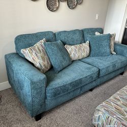 3 Seater Couch And Ottoman 