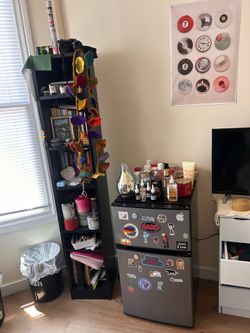 Black bookcase shelf