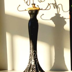 Vintage dress-shaped jewelry stand/mannequin jewelry display/  jewelry holder.