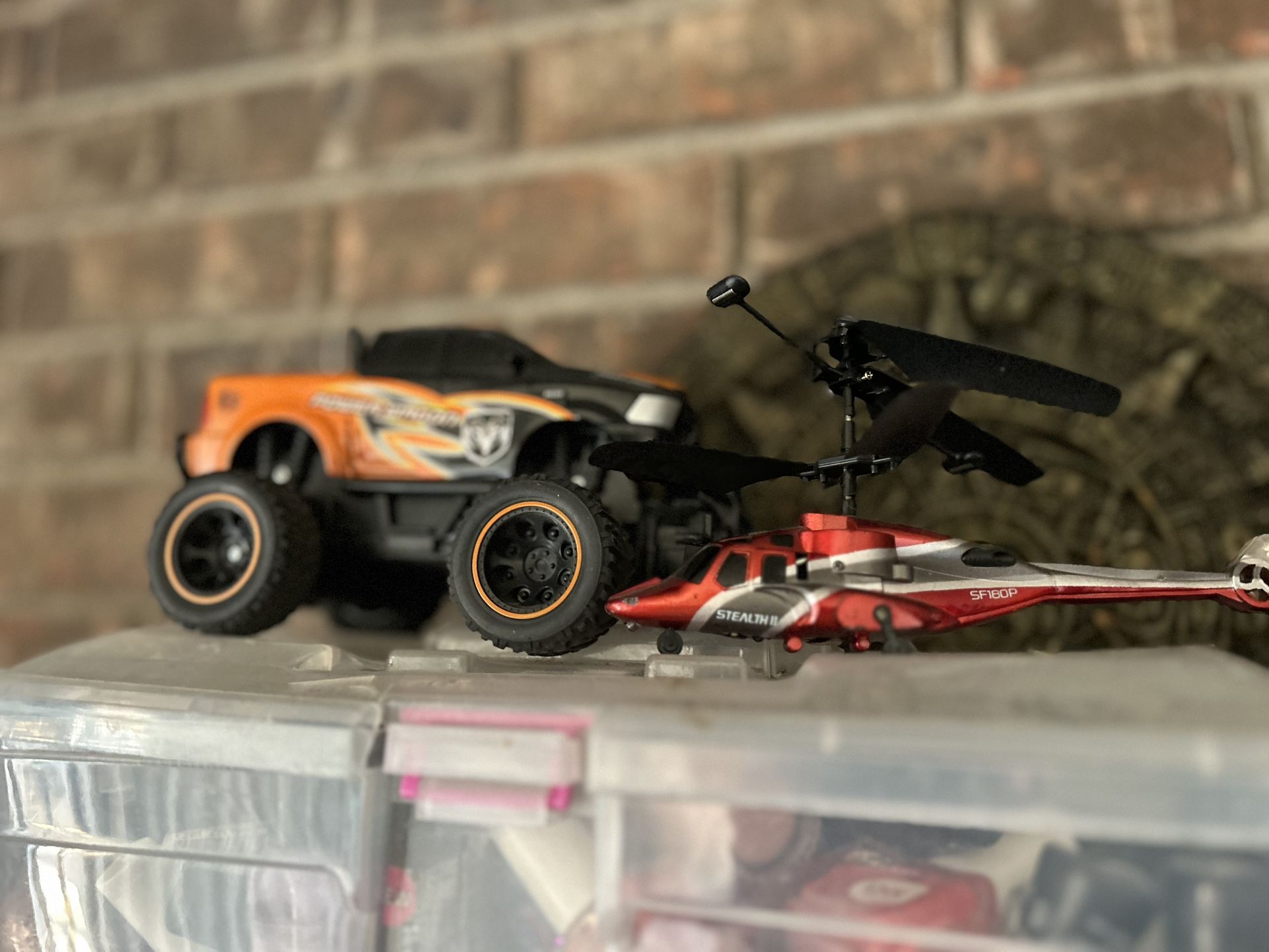 Remote Control Car And Helicopter