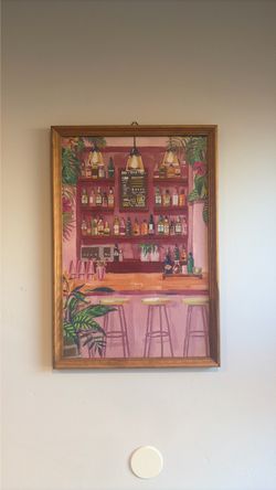 Framed Tropical Bar Wall Art