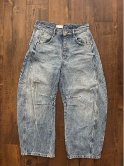 Free People Barrel Jeans